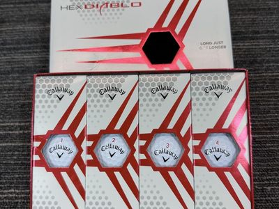 Callaway HEX Diablo Golf Balls, 12-pack, New in Box, Long Just Got Longer