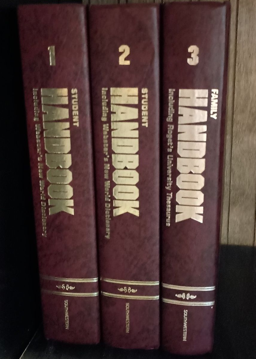 South-Western Student Handbook & Family Handbook with Webster's Dictionary & Roget's Thesaurus 3-Vol Set