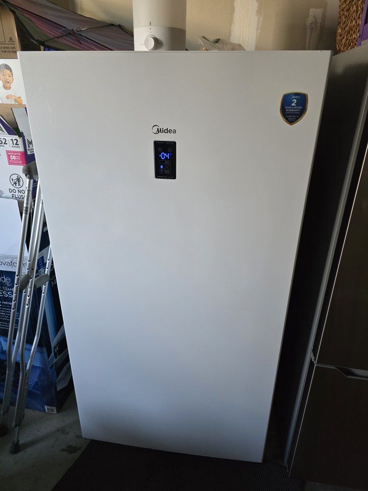 Midea Upright Convertible Freezer/Refrigerator with Digital Display