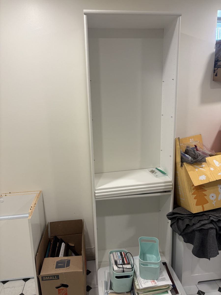 Bookshelf and corner desk