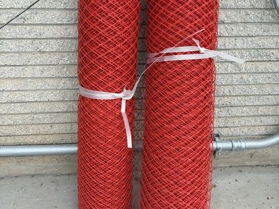 48 in. Orange Garden Fence - 4 ft. x 50 ft. Roll for Snow, Poultry, Deer, and Garden Netting Ashman Plastic Mesh Fence