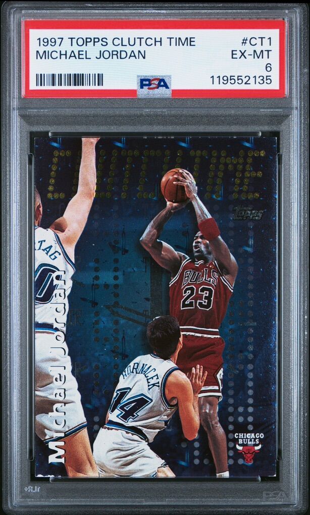 1997 Topps Clutch Time Michael Jordan #CT1 PSA 6