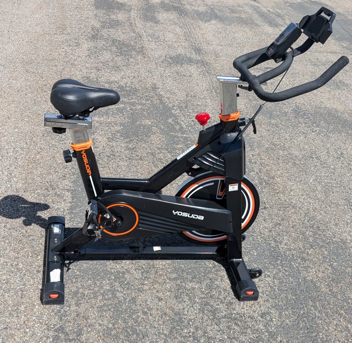 Yosuda Indoor Cycling Exercise Bike - Magnetic Resistance, 45lb Flywheel, 4-Way Adjustable Exercise Bike