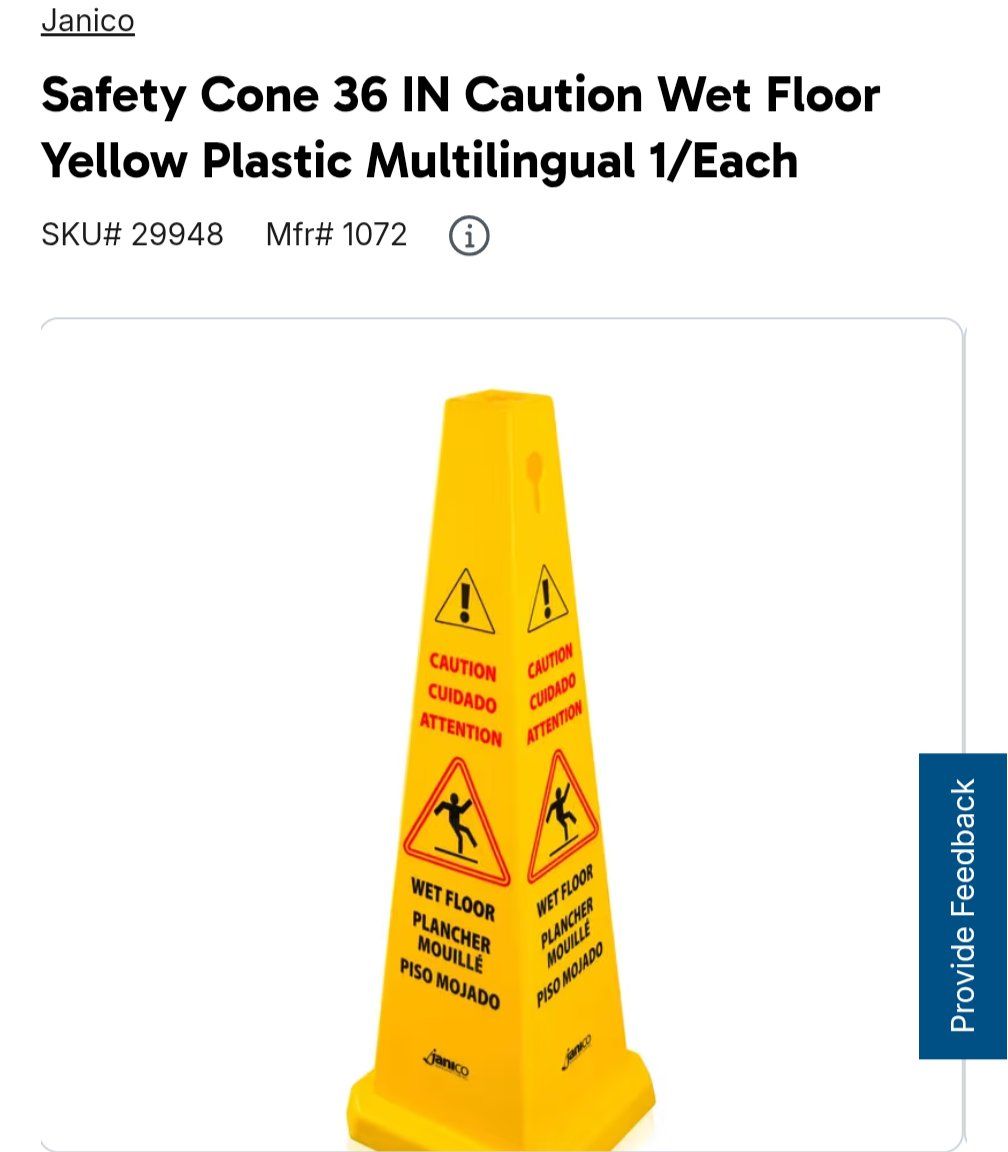 New 3ft Heavy Duty Wet Floor Cones