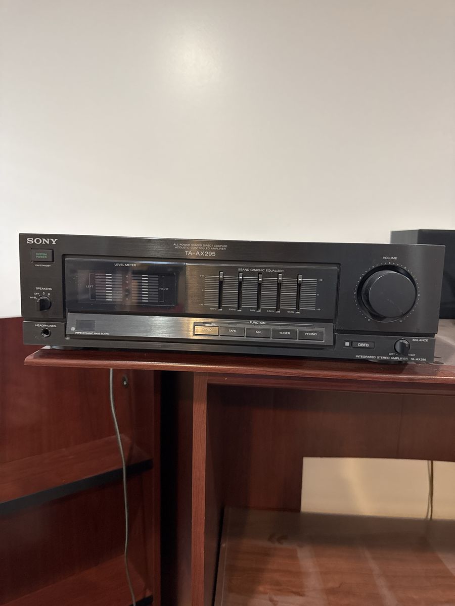 Sony TA-AX295 Integrated Stereo Amplifier with 5-Band Graphic Equalizer