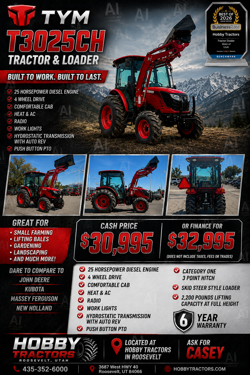 TYM T3025 Tractor and Loader