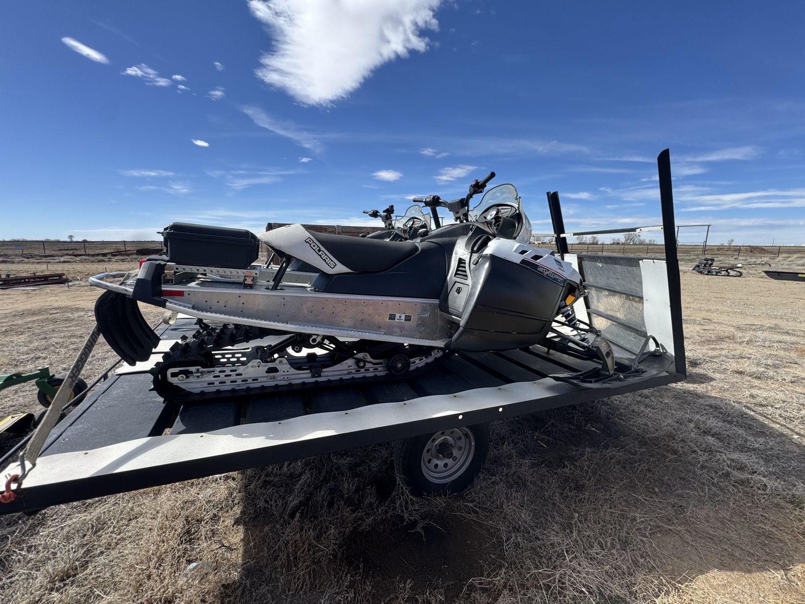 Snowmobiles and Trailer