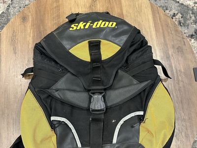 Ski-Doo Bombardier Yellow Black Snowmobile Gear Backpack