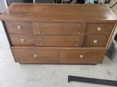 Vintage Dresser And Mirror