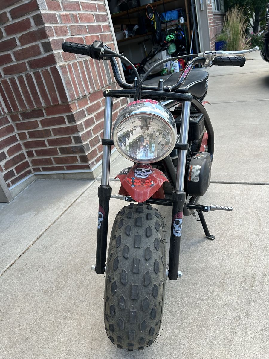 Coleman BT200X 200cc Mini Bike Motorcycle - Pull Start, Dual Suspension, Spare Wheel/Tire