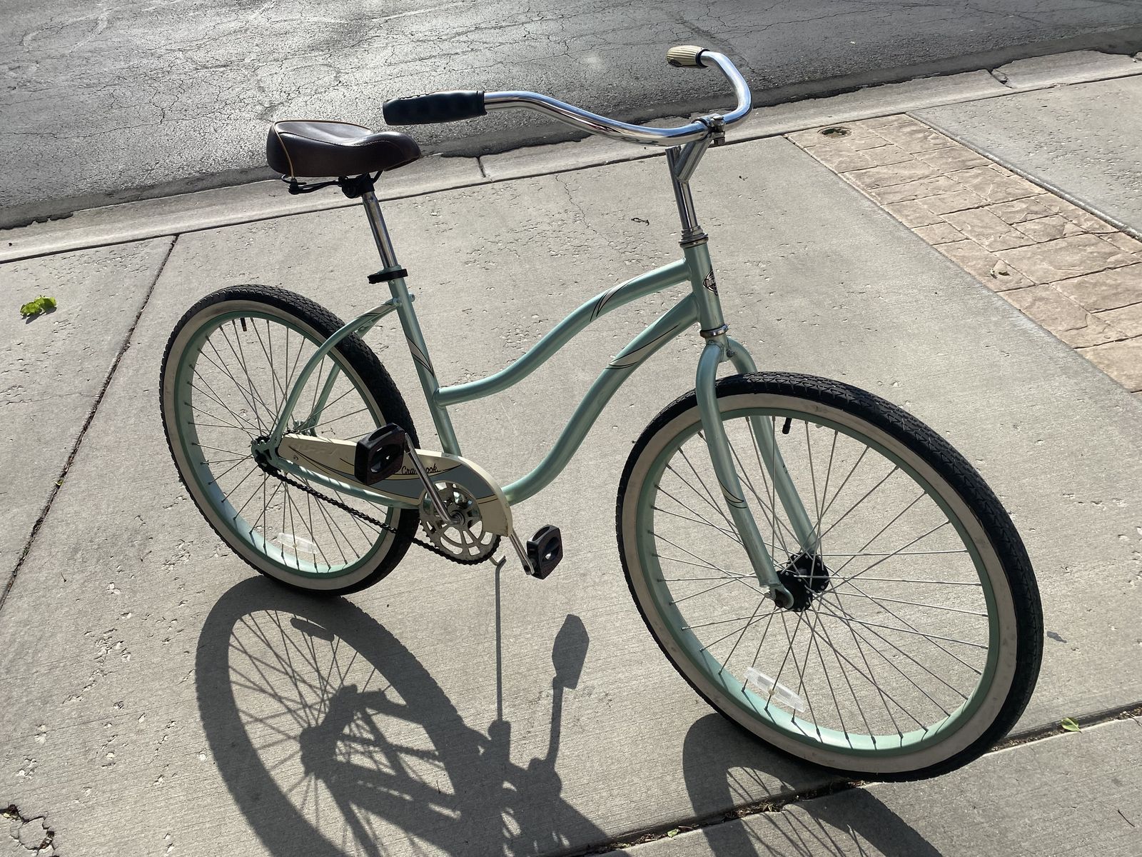 Huffy Panama Jack Beach Cruiser Bicycle Mint Green/Tan