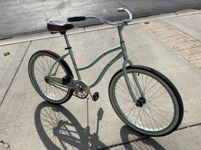 Huffy Panama Jack Beach Cruiser Bicycle Mint Green/Tan