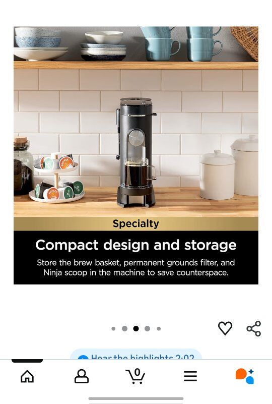 Ninja  Coffee Maker PB051 Pod & Grounds Specialty