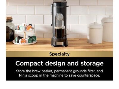 Ninja Coffee Maker PB051 Pod & Grounds Specialty