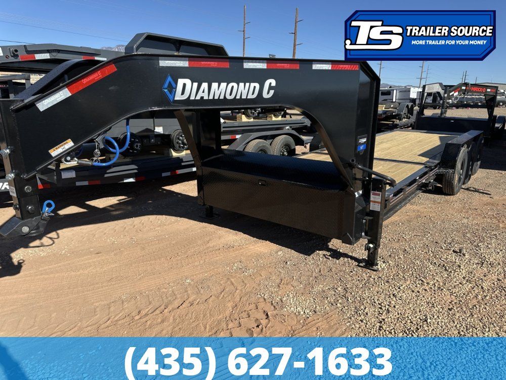 7x24 Diamond C HDT-GN 307 Gooseneck Tilt Trailer -  24K GVWR -