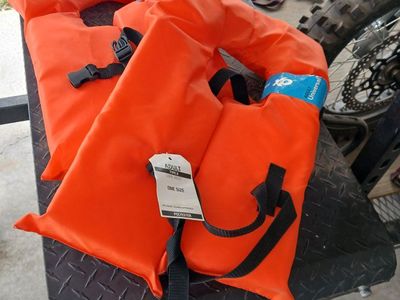 Adult Type II Universal Life Vest - One Size Orange US Coast Guard Approved (2-Pack) $20 for the set