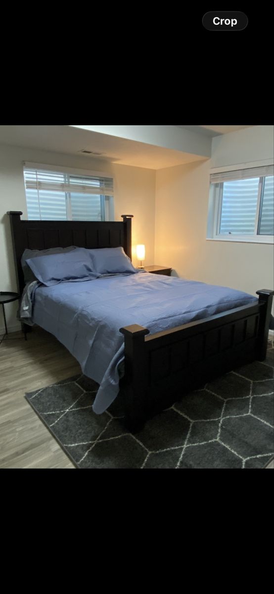 Queen Bed - Dark Brown