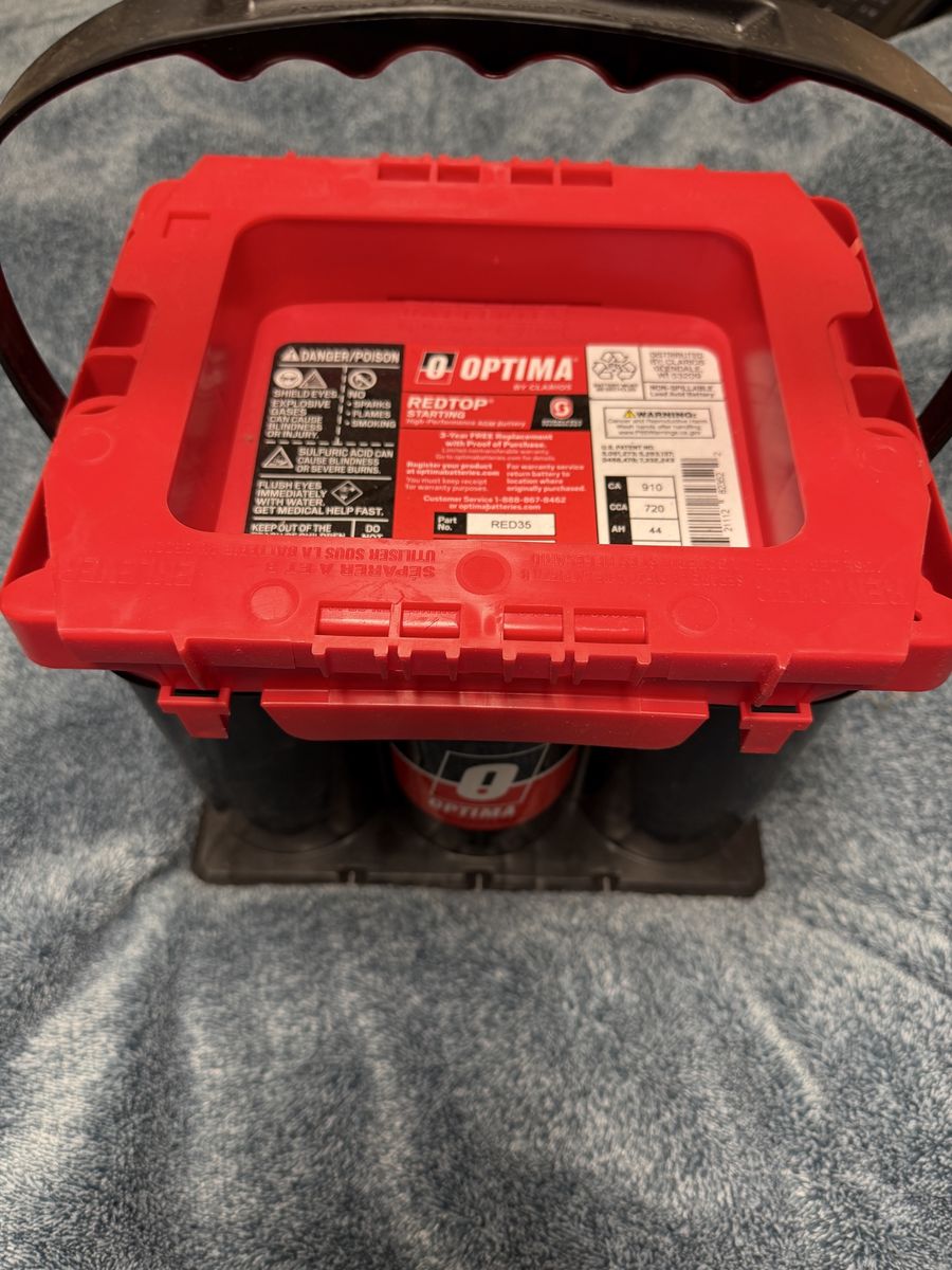 Optima RedTop Starting Battery RED35 720 CCA