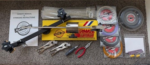 Klippermate Racquet Stringing Machine + Tools & Strings