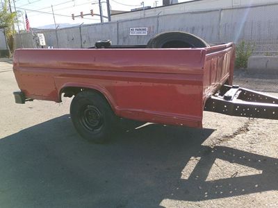 Vintage Red Pickup Truck Bed Utility Trailer - only asking $250obo great deal!