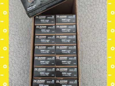 NEW! BLAZER 9MM Luger Ammo