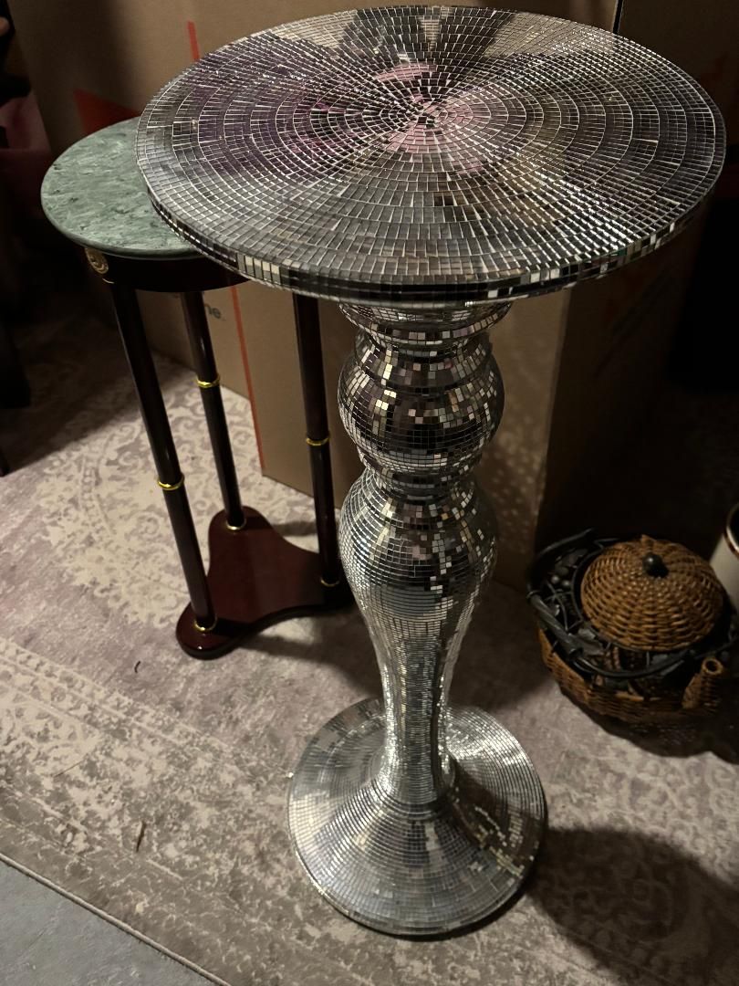 Disco Mosaic Mirror Ball Cocktail Table