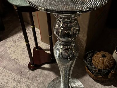 Disco Mosaic Mirror Ball Cocktail Table