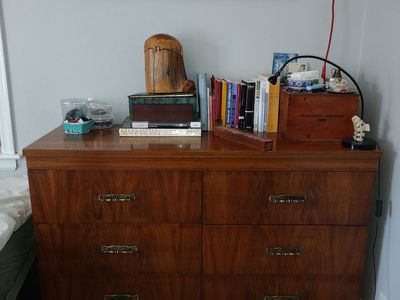 Midcentury Walnut Dresser by FS Harmon Manufacturing Co.