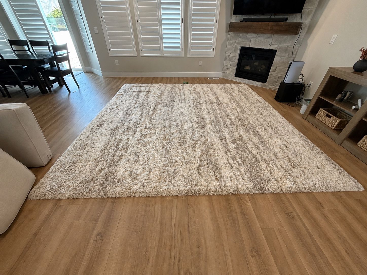 11' x 11' Safavieh Hudson Shag Area Rug - Ivory & Beige