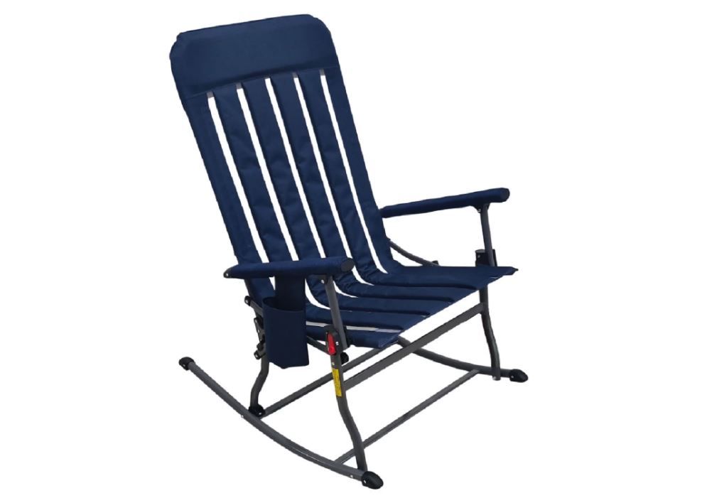NEW! Portable Folding Rocking Chair – Blue Cove