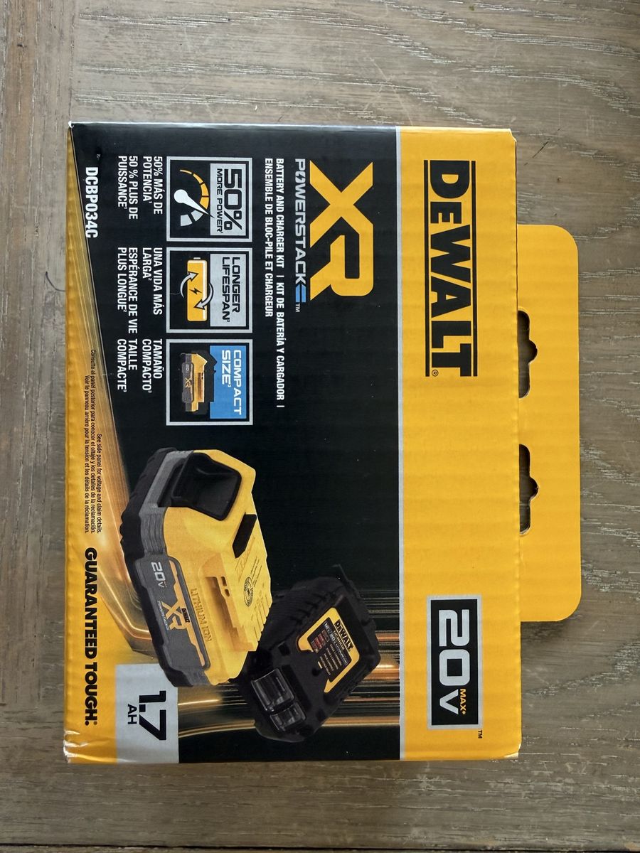 Dewalt XR Powerstack Battery and Charger