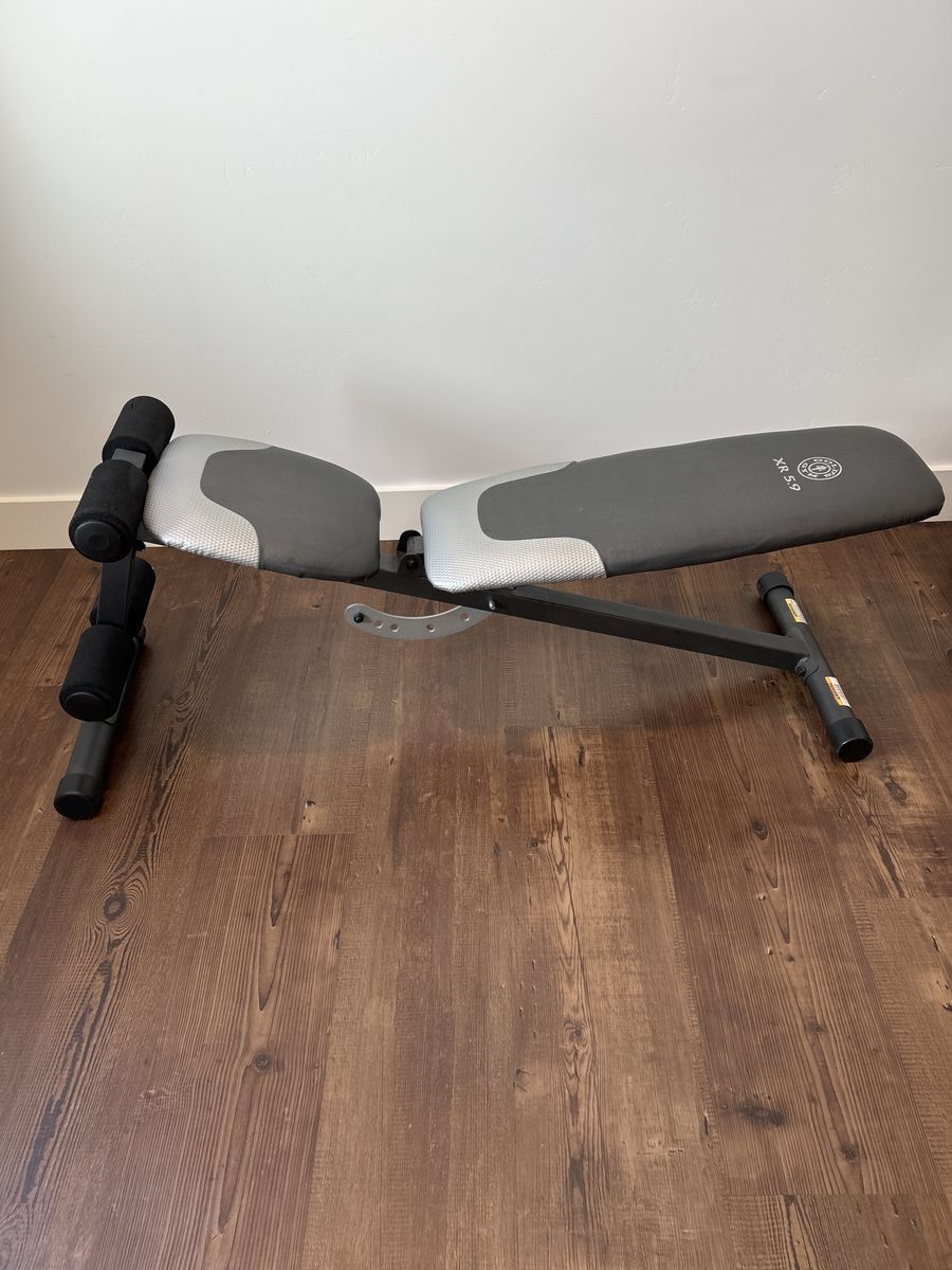 Gold's Gym XR 5.9 Adjustable Weight Bench - Incline/Decline, Abs & Dumbbell Workouts