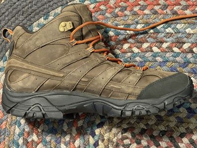 Merrell Moab 2 Prime Mid WP Hiking Boots Canteen Men's Size 11.5
