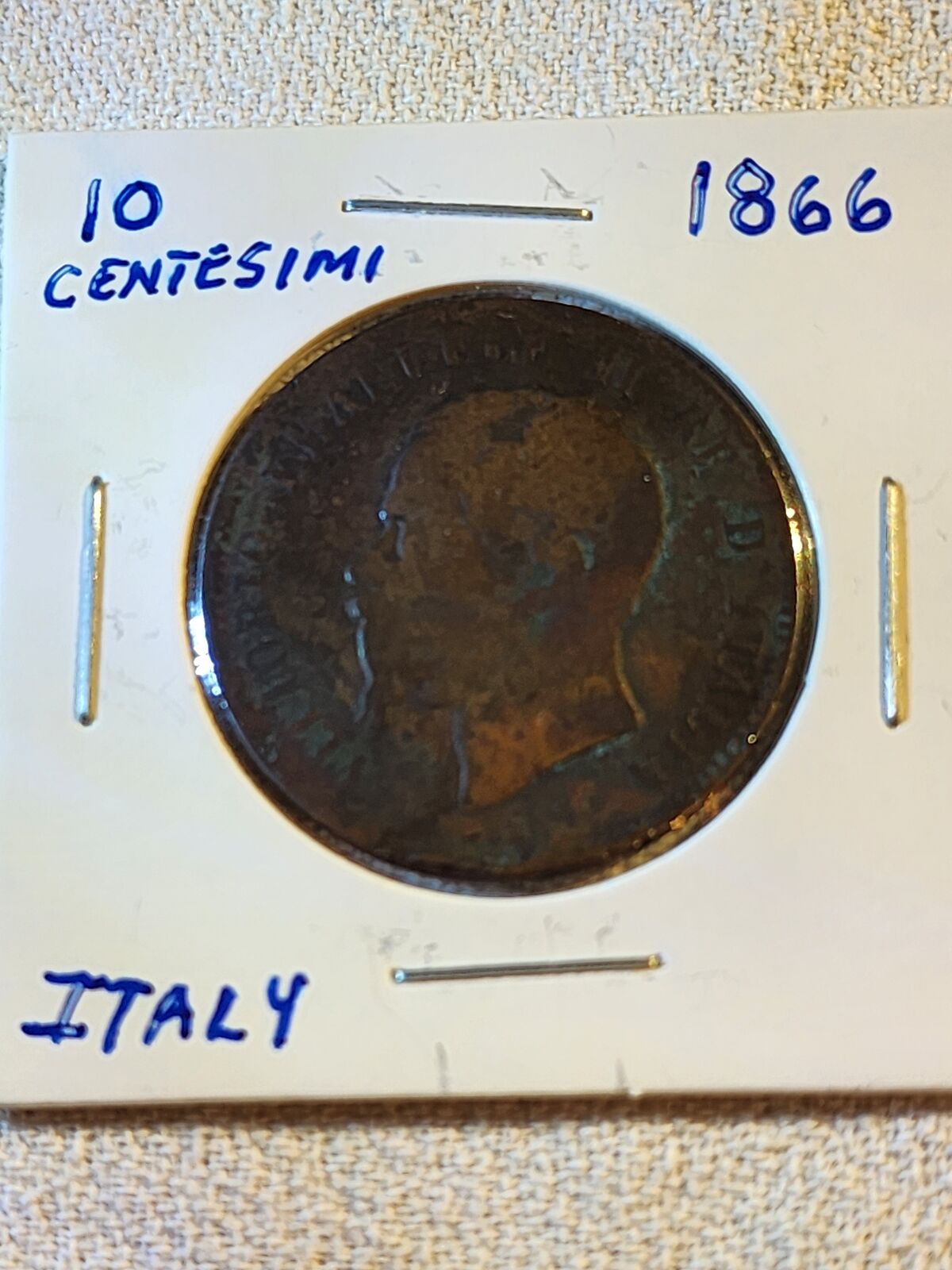 1866N Italy 10 Centesimi