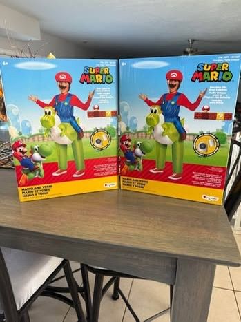 2 Super Mario & Yoshi Inflatable Child Costume - One Size