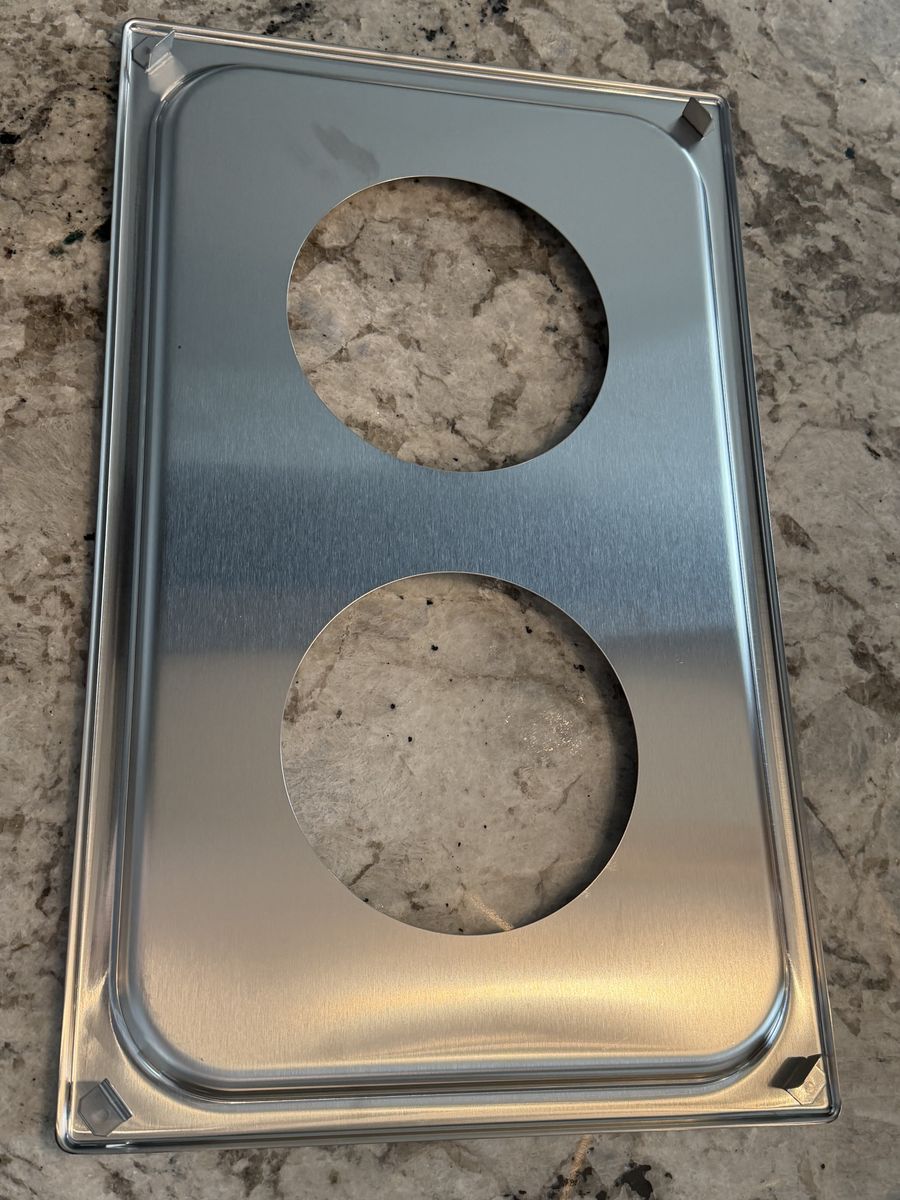 Vollrath 19190 2 hole steam table adapter plate 
