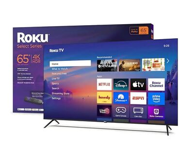 Roku Smart TV 2025 – 65-Inch Select Series, 4K HDR