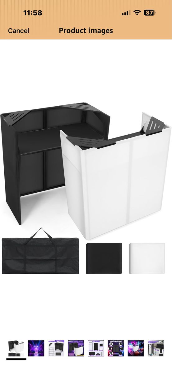 Portable DJ Facade Table Station