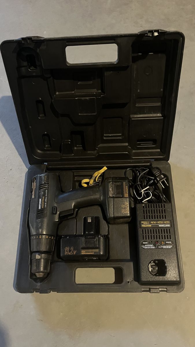 Cordless drill plus charger and case