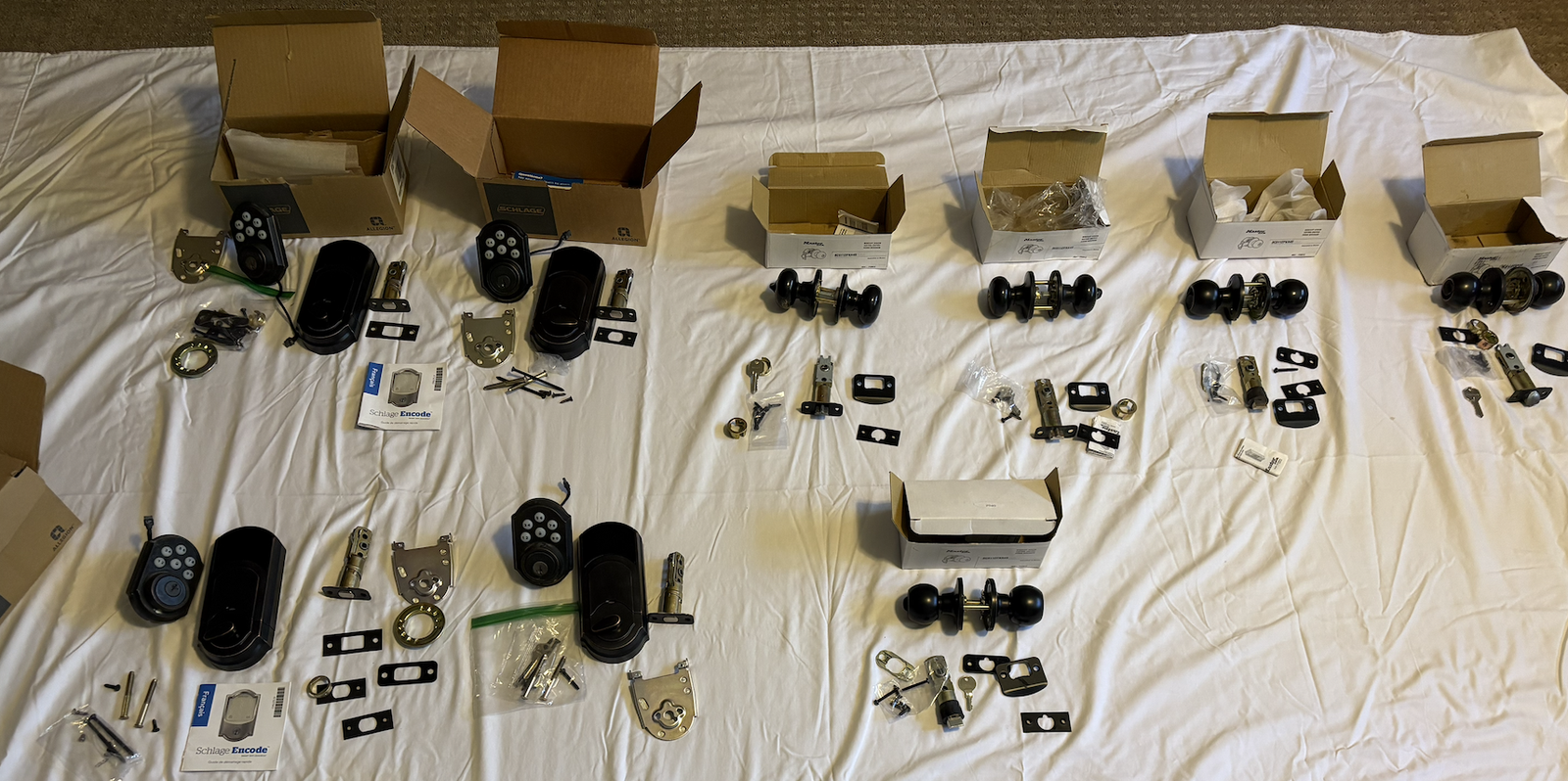 9 Exterior Doorknob Set