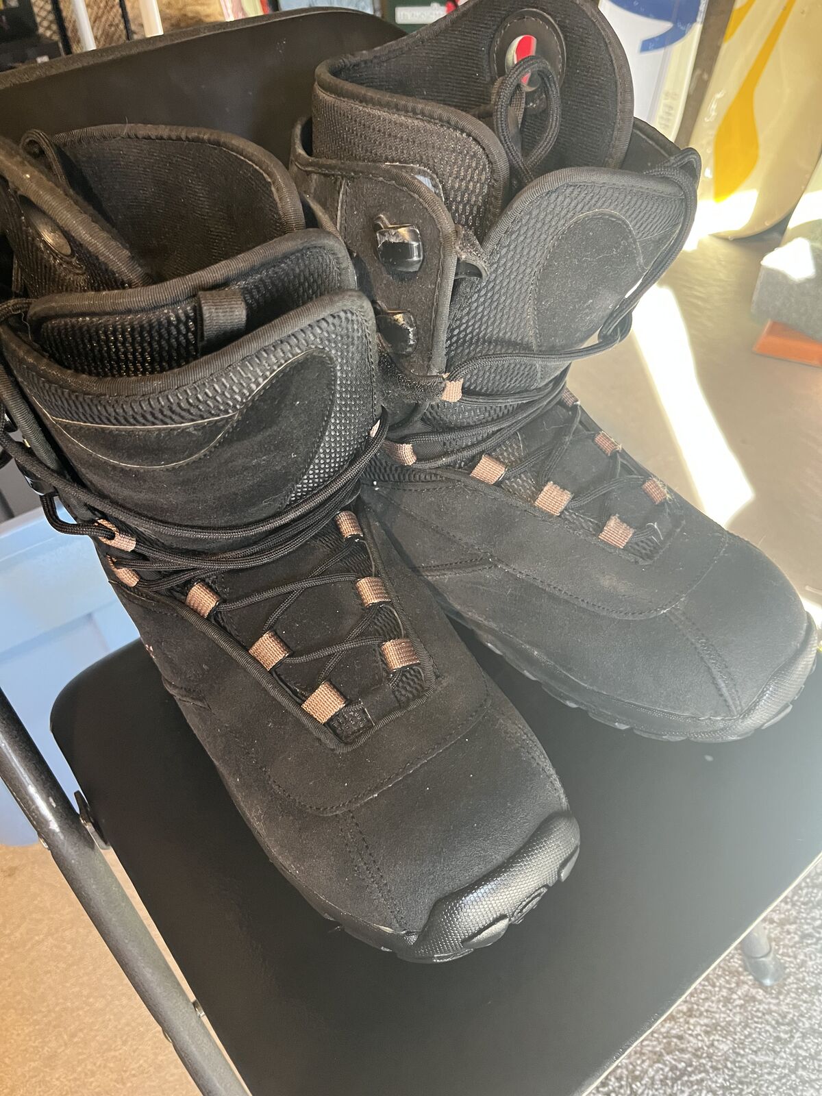 Size 12 Black Snowboard Boots