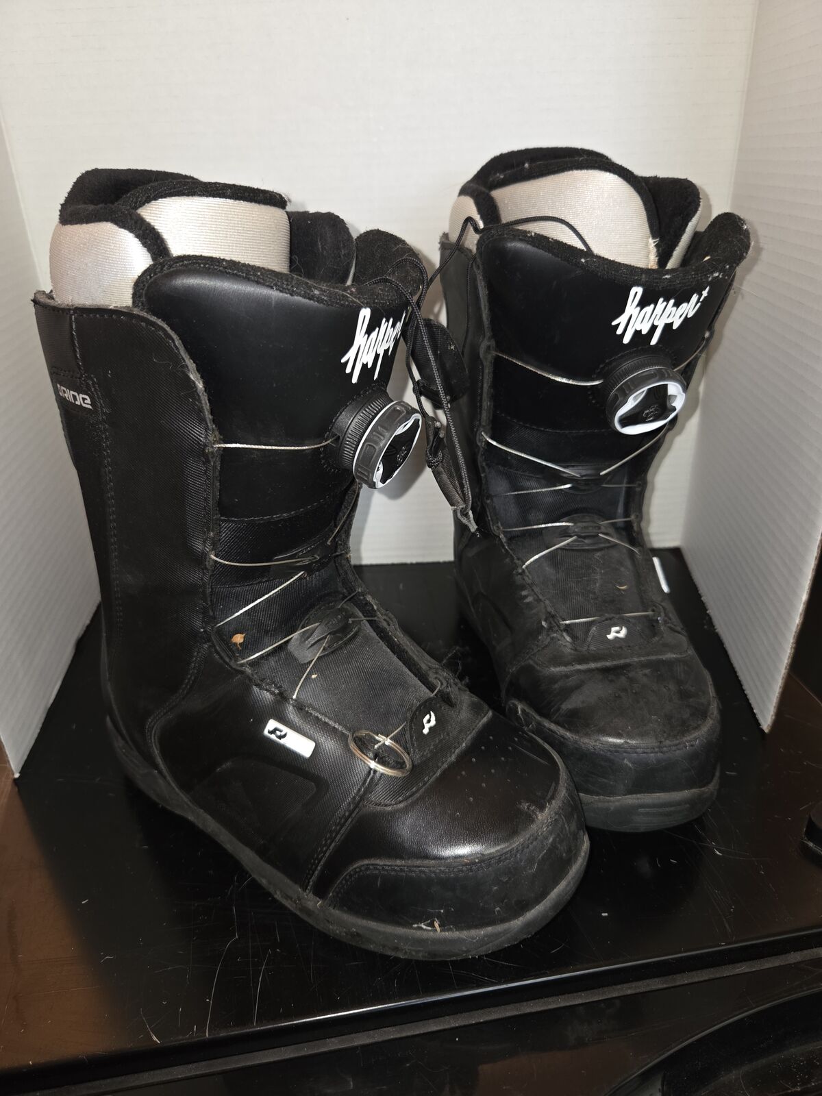 Boa black Ride Harper Snowboard Boots size 7