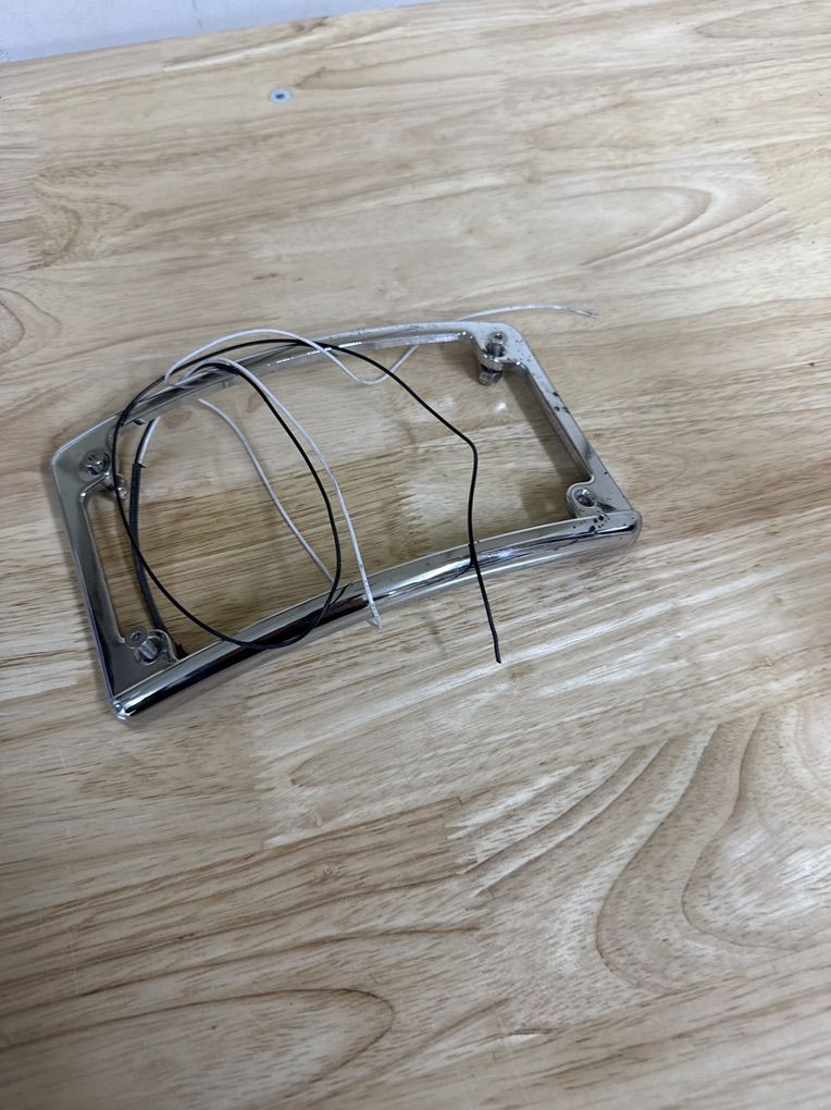 Harley Licence Plate Frame With Light