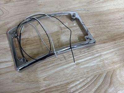 Harley Licence Plate Frame With Light