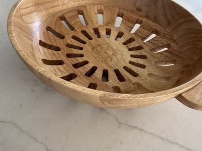 Hand and hearth wooden bowl