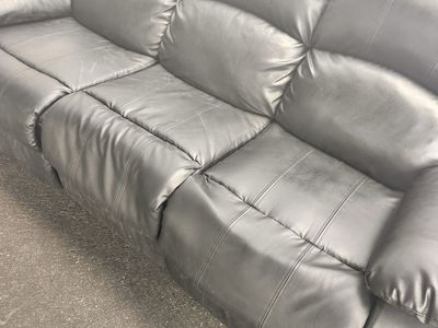 Black Leather Recliner Sectional Couch - Good Condition - $350 - South Salt Lake Delivery Available