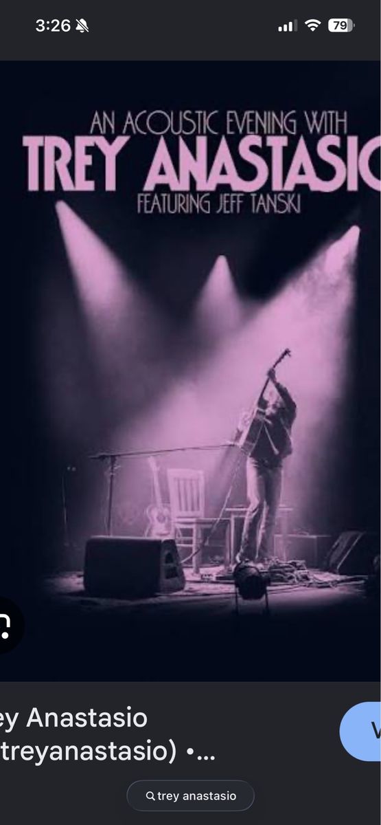 4 tickets to see Trey Anastasio Red Butte