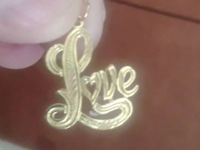 Tiny Sale Today 10-3 Small 14k Yellow Gold Love Pendant & Nintendo 2DS Console 7350 S 22OO Price Negotiable