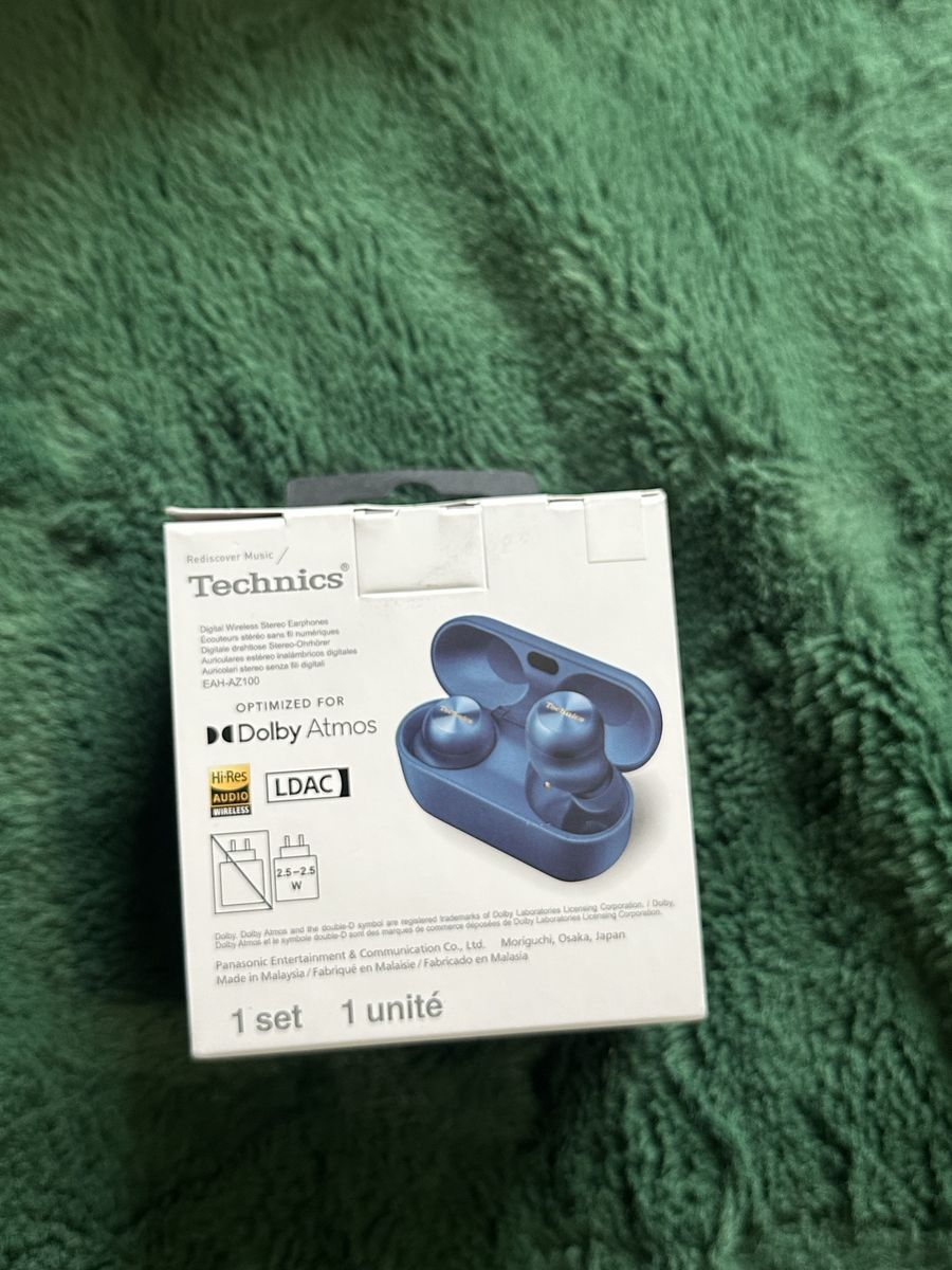 Blue Wireless Earbuds