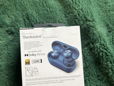 Blue Wireless Earbuds